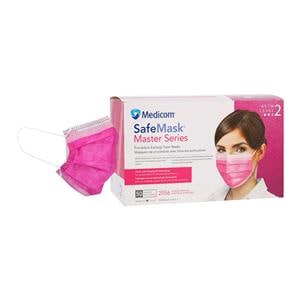 SafeMask Master Series Procedure Mask ASTM Level 2 Azalea Adult 50/Bx