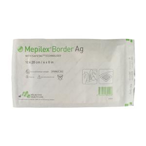 Mepilex Border Ag Polyurethane Dressing 4x8", 7 BX/CA