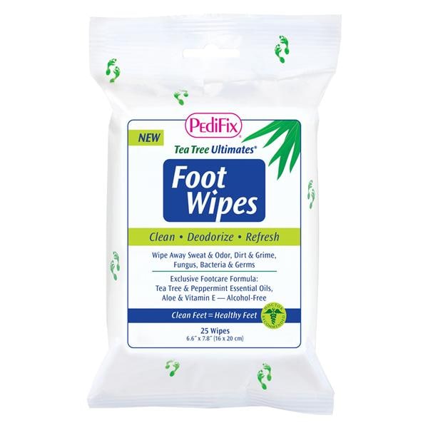 Tea Tree Ultimates Foot Wipes Aloe/Vitamin E Ea