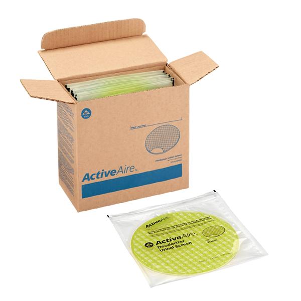 ActiveAire Deodorizer Green Urinal Screens 12/Case 12/Ca