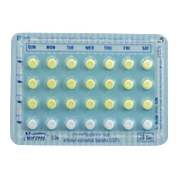 Nortrel 1/35 Norethindrone and Ethinyl Estradiol Tablets 1mg/0.035mg Blstr Pk