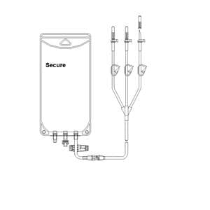 Secure Gravity Bag EVA 1000mL 50/Ca