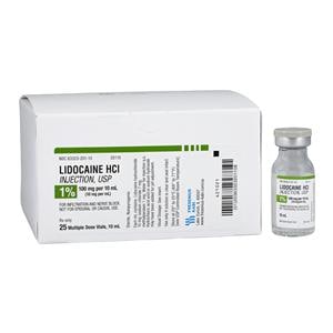 Lidocaine HCl Injection 1% MDV 10mL 25/Package