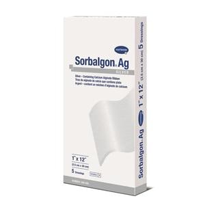Sorbalgon Ag Calcium Alginate/Silver Hydrophilic Dressing 1x12" Sterile Rbbn LF