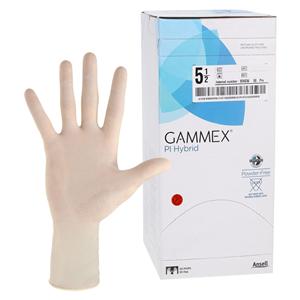 GAMMEX PI Hybrid Polyisoprene / Neoprene Surgical Gloves 5.5 Natural 50Pr/Bx, 4 BX/CA