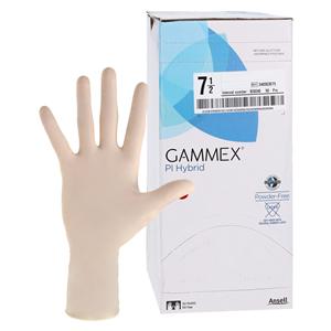 GAMMEX PI Hybrid Polyisoprene / Neoprene Surgical Gloves 7.5 Natural 50Pr/Bx, 4 BX/CA