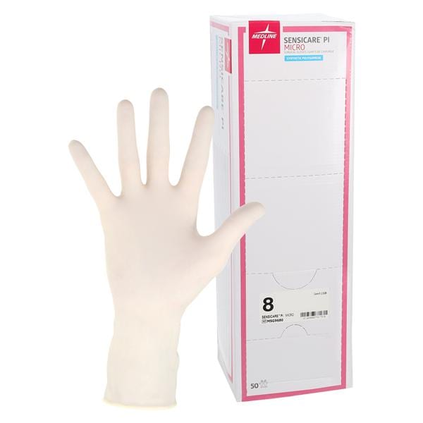 SensiCare PI Polyisoprene Surgical Gloves 8 Cream