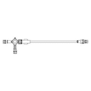 4-Way Stopcock Extension Set 32" Rotating Male Luer 50/Ca