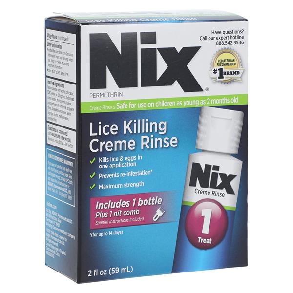 Nix Creme Rinse 1% 2oz/Bt, 24 BT/CA