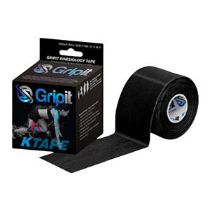 Strapit Kinesiology Tape Cotton/Lycra/Spandex 2"x5.5yd Black Ea