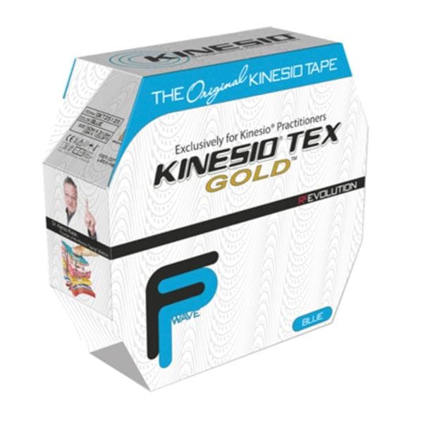 Kinesio Tex Gold FP Kinesiology Tape Cotton 2"x34yd Blue Ea