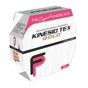 Kinesio Tex Gold FP Kinesiology Tape Cotton 2"x34yd Red Ea