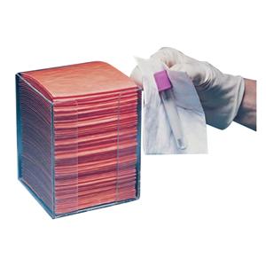 Bio-Hazard Wipe Cellulose / Polyester Fiber 4 in x 4 in Orange / White 250/Pk