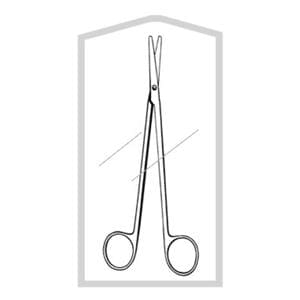 Econo Metzenbaum-Lahey Dissecting Scissors 5-1/2" Stainless Steel Sterile 50/Ca