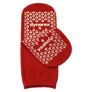 Slipper Socks Polyester / Spandex Red Small Disposable 48/Ca