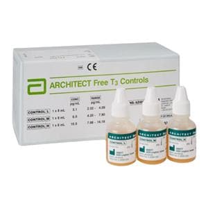 Architect fT3: Free Triiodothyronine Standard Control 3x8mL Ea