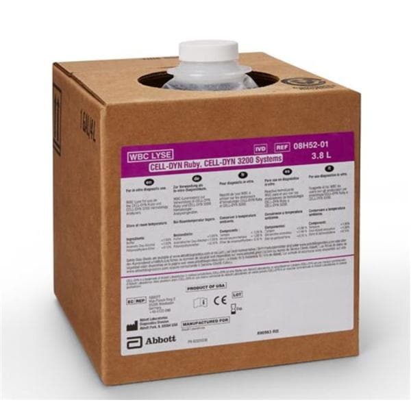 WBC Lyse 3.8L For Cell-Dyn Ruby 3200 Analyzer Ea