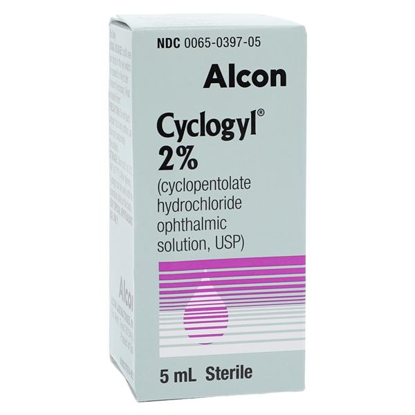 Cyclogyl HCl Ophthalmic Solution 2% Bottle 5mL Each