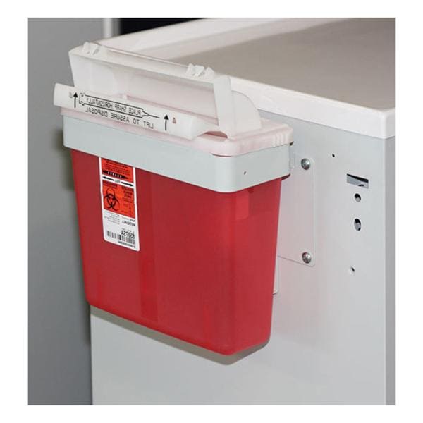 Sharps Bracket 6.625x9.5x9.125" Non-Locking Wire For 5qt Containers Ea