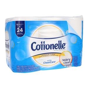 Cottonelle Soft Bath Toilet Tissue White 1 Ply 12/Bg, 4 BG/CA