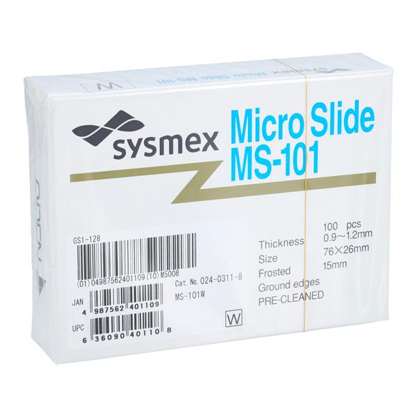 Frosted Microscope Slide 3x1" White 100/Bx