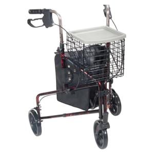 Deluxe Rollator 300lb Capacity Adult 7.5" Casters