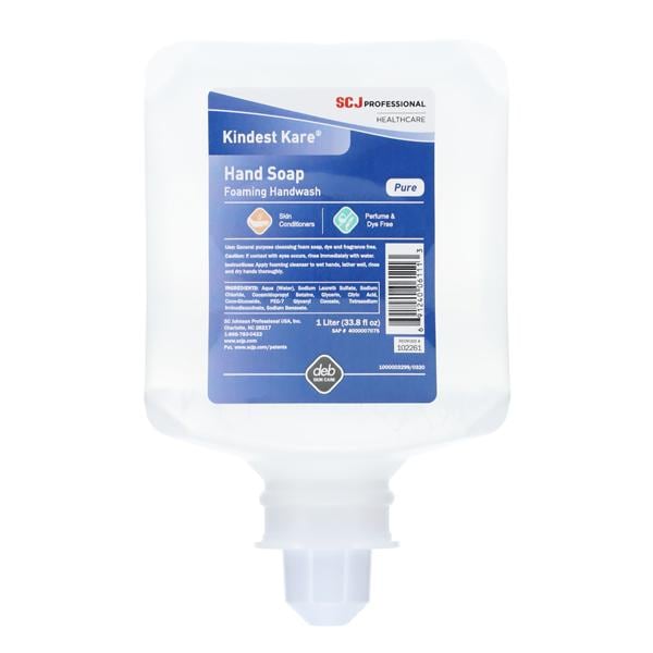 Kindest Kare Foam Handwash 1 Liter Fragrance Free 6/Ca