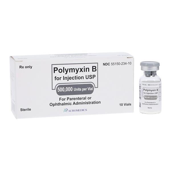Polymyxin-B Injection 500,000U/vl Powder Vial 10/Package