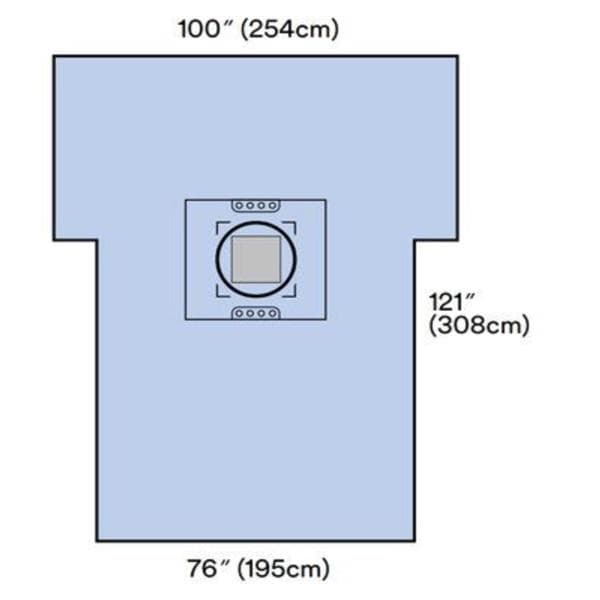 76x121" Non-Sterile Cesarean Drape/sheet