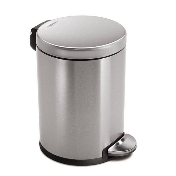 Fingerprint-Proof Mini Round Step Can Ea