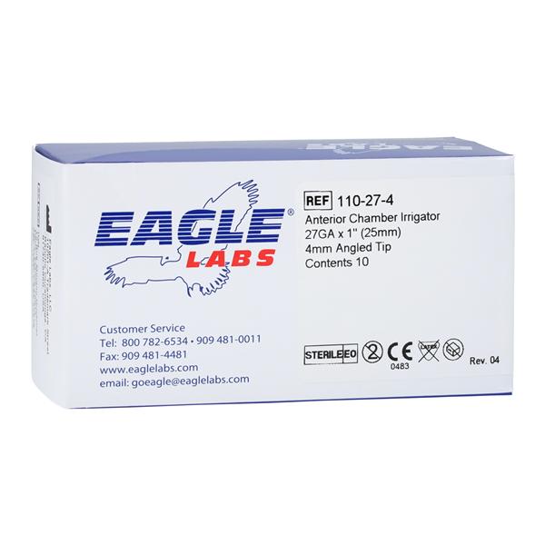 Cannula Anterior Chamber Irrigator 27gx1" 10/Bx