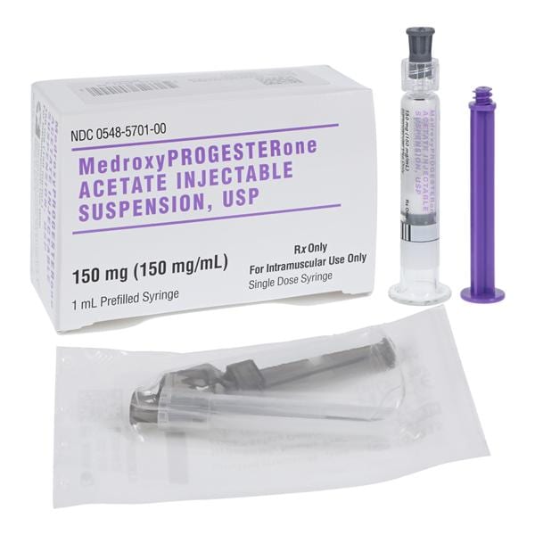 Medroxyprogesterone Acetate Injection 150mg/mL Prefilled Syringe 1mL Each