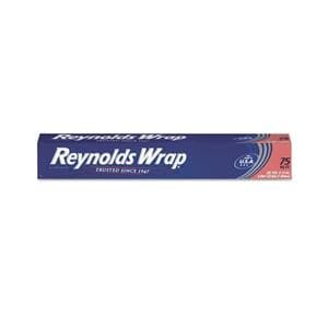 Reynolds Wrap Standard Aluminum Foil Roll, 12" x 75' Silver Ea