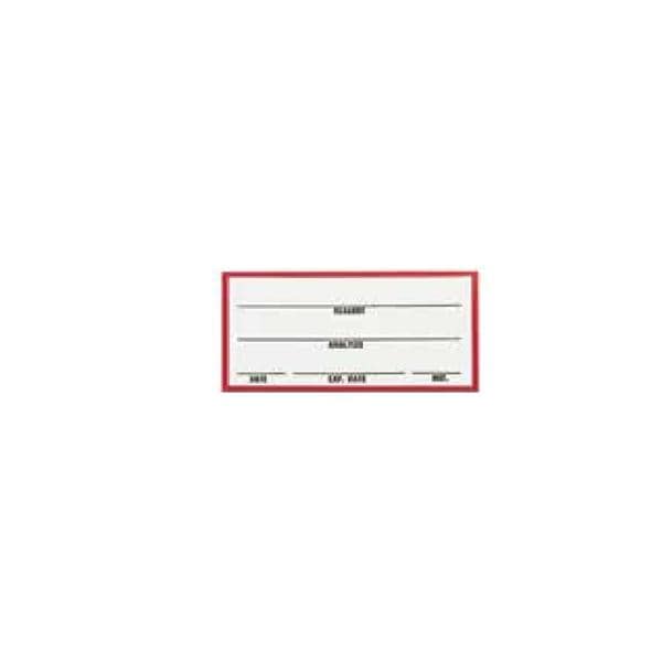 Reagent Labels Black/White 4-1/4x2" 100/Pk