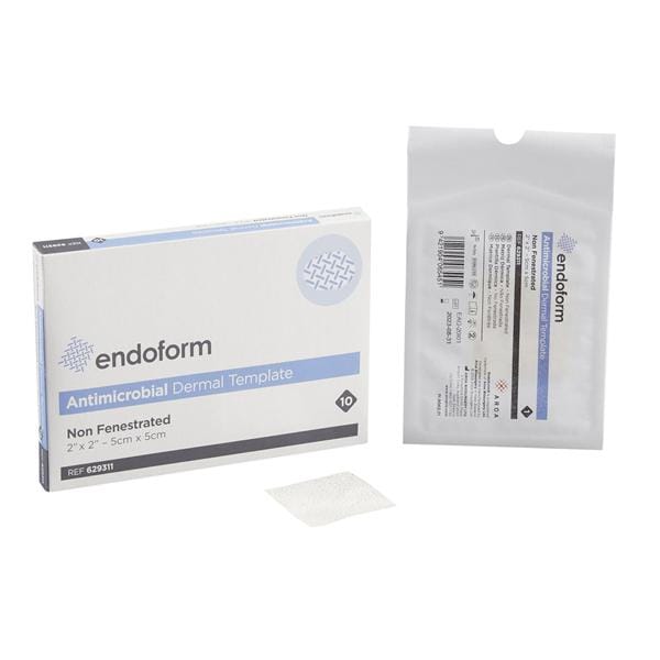 Endoform Collagen Wound Dressing 2x2" Sterile Square Non-Adhesive White LF