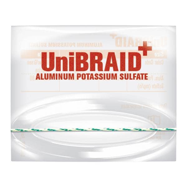 UniBraid+ Braided 10% Aluminum Potassium Sulfate Size 2A Medium 50/Bx