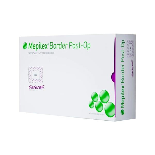 Mepilex Border Silicone Post-Op Wound Dressing 4x14" Sterile Rect Adh Wt Hi Abs