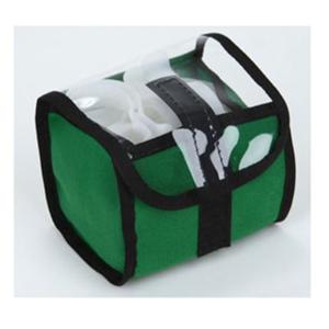 Accessory Pocket 5.5x5.5" Green Velcro Closure No Handle
