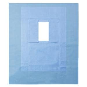 Scatter Armor Dialysis Drape Blue 38-1/2x36" Lead Free W/ Rctnglr Fen 10/Bx