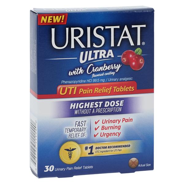 Uristat Ultra w/Cranberry Tablets 30/Bx, 12 BX/CA