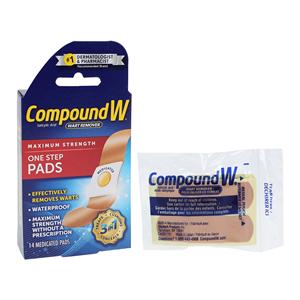 Compound W Wart Remover Pads 14/Bx, 12 BX/CA
