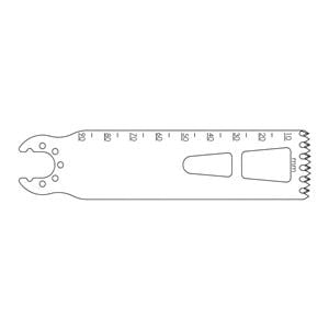 Blade Bone Saw 90x25 mm Sagittal/Occipital Large Ea