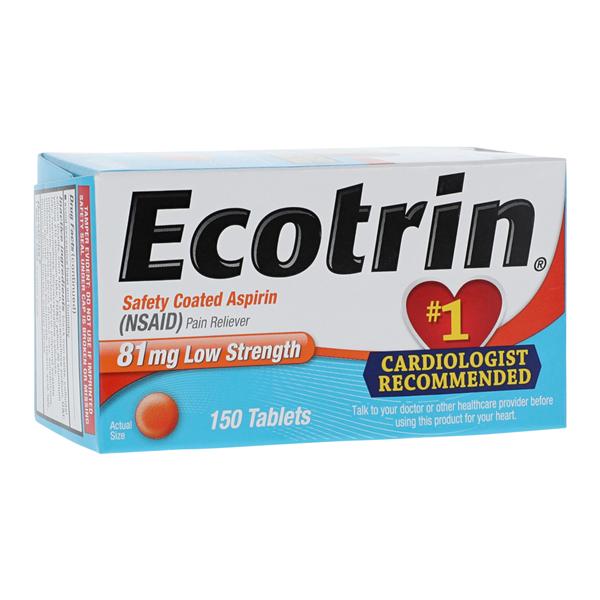 Ecotrin Tablets 81mg Low Dose 150/Bt, 36 BT/CA