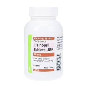 Lisinopril 20mg Each