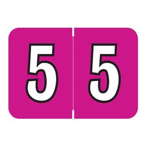 Colwell Jewel Tone "5" Labels 500/Rl