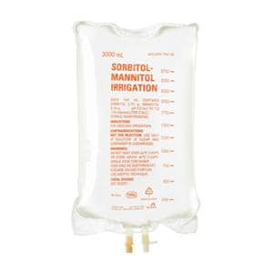 Ureteral Irrigation Solution Sorbitol-Mannitol 3000mL Flexible Ba...