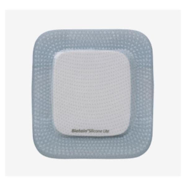 Biatain Silicone Lite PU Fm Wound Dressing 4x4 Strl Sq Gntl Adh Slcn Adh Wht
