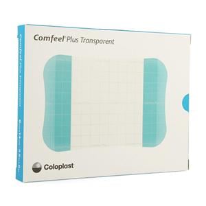 Comfeel Plus Hydcld/CMC/Flm Dressing 3.5x5.5 Strl Ultr Thn PU Flm Trans/Blu