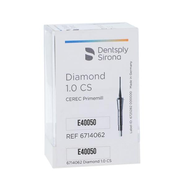 CEREC Primemill Diamond CS Milling Bur 1.0 mm For CEREC 6/Pk