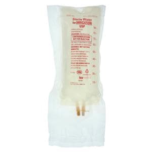 Irrigation Solution Sterile Water 1000mL Flexible Bag Not Made Wi...